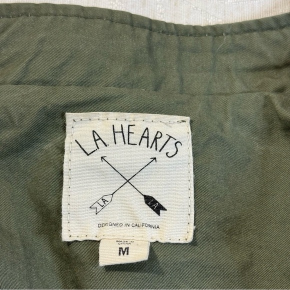 LA Hearts Military, Utility Style Army Green Mesh Back Gilet / Vest. Size M - Picture 10 of 11